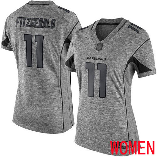 Arizona Cardinals Limited Gray Women Larry Fitzgerald Jersey NFL Football #11 Gridiron